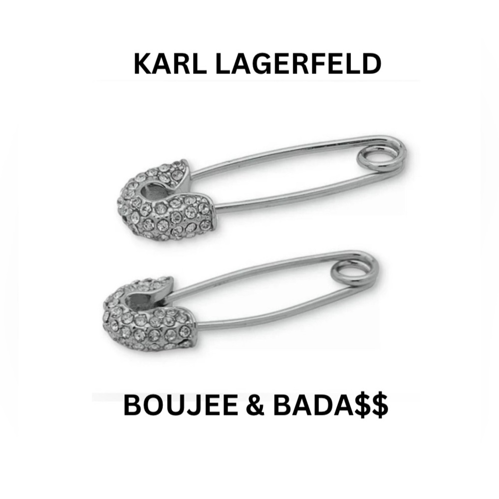 NWT! KARL LAGERFELD EARRINGS! GOLD OR SILVER I HAVE BOTH COLORS! LMK!